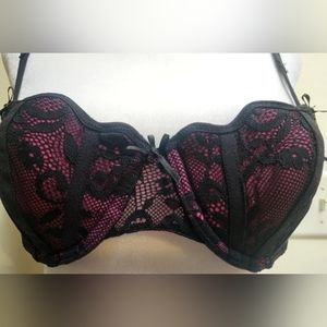 NEW Purple and Black lace push-up bra Size 34B ♡Beautiful♡